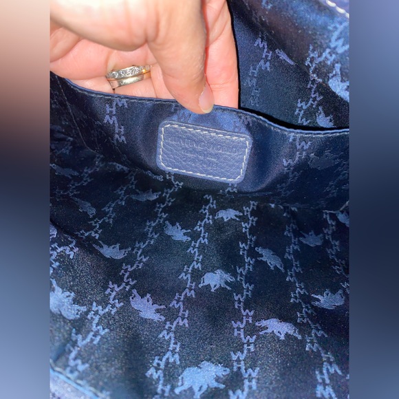 Authentic Vintage Hunting World Leather & Denim Tote/Handbag - Picture 10 of 15